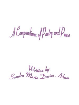 cover image of A Compendium of Poetry and Prose